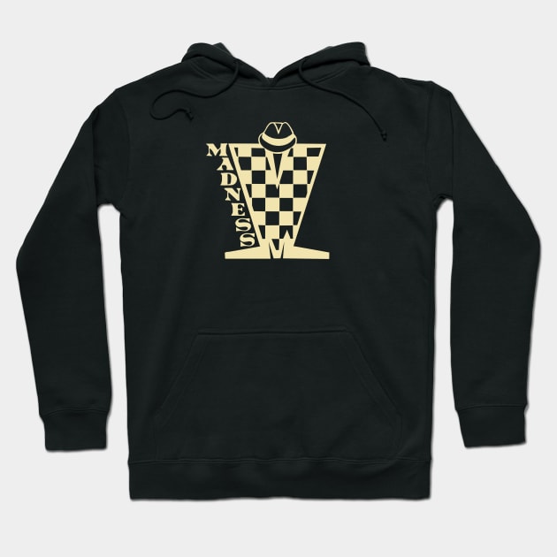 Madness Checkerboard HD - Cream Hoodie by Skate Merch